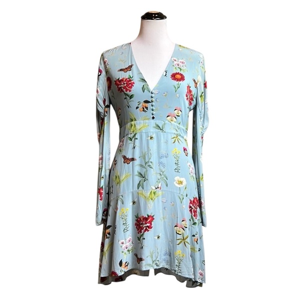 Joie Blue Long Sleeve V-Neck - Picture 3 of 14